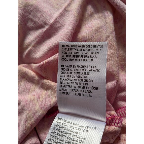 Style & Co Top Womens 2X Fuchsia Pink Orange Vacay Stretch Resort Beach Blouse - Picture 9 of 11